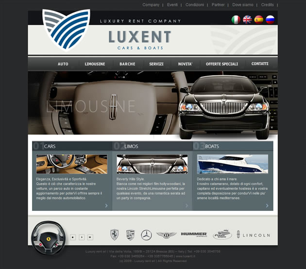 Luxent website index