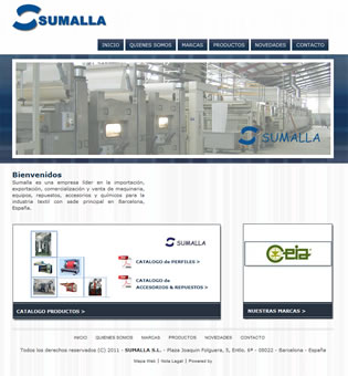 website sumalla.es - Index