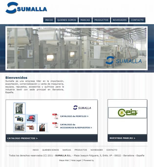 website sumalla.es - Index